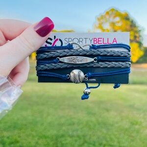 Sporty Bella Blue and Gray Bracelet